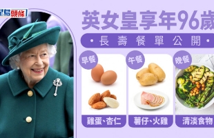 健康|英女王96岁长寿餐单公开，坚持8大养生饮食原则