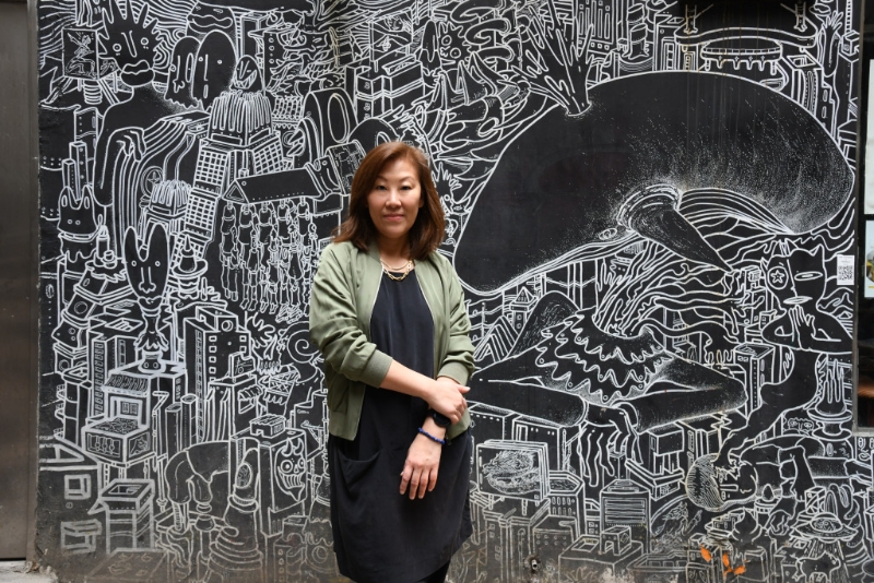HKWalls行政总监黄智茵喜见大众愈来愈接受街头艺术。