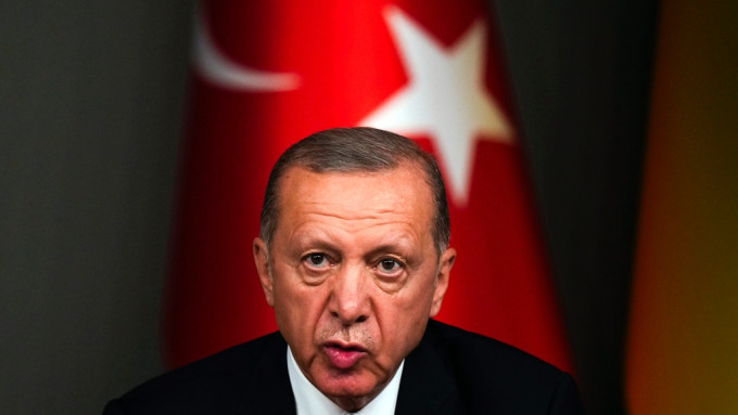 土耳其总统埃尔多安，与以巴领袖通电话。 美联社资料图片