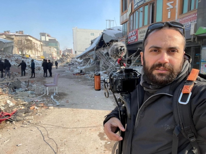 殉职的黎巴嫩籍摄影记者阿布杜拉（Issam Abdallah）。