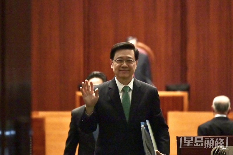 行政长官李家超在周三（25日）发表《施政报告》。 资料图片