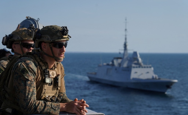 美国海军陆战队一支快速反应部队正前往地中海东部。 路透社