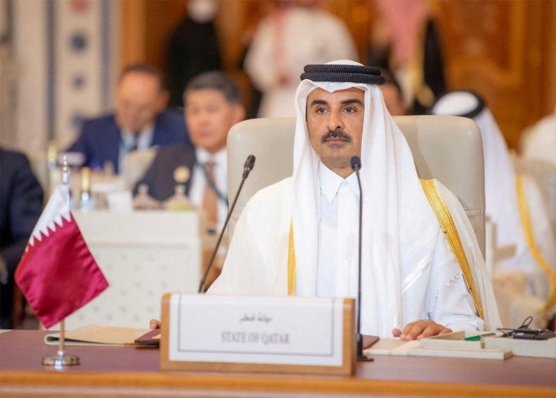 卡塔尔国王塔米姆居中斡旋以色列人质危机。 路透社