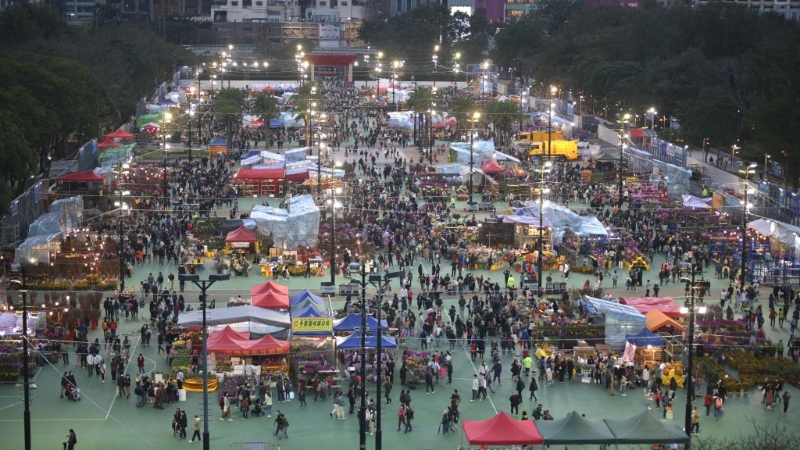 维园年宵摊位竞投结束。资料图片 维园年宵摊位竞投结束。资料图片