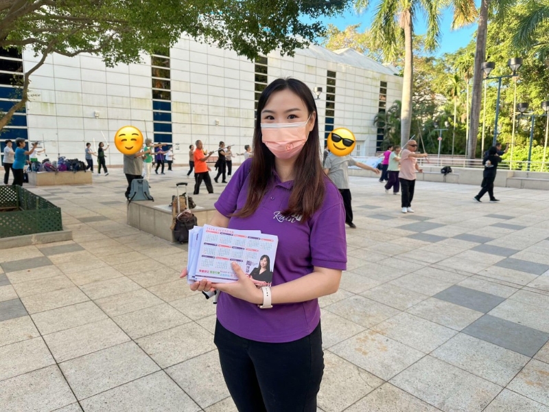 油尖旺南候选人陶淳颍。