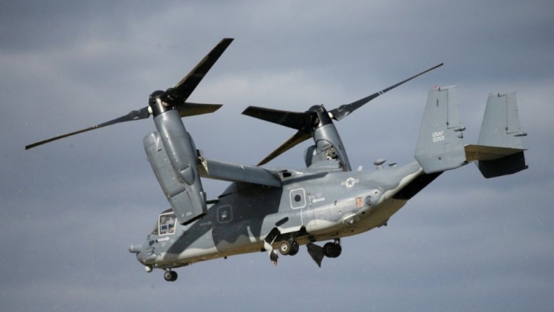 美军鱼鹰式直升机日本外海失事机上8人生死未卜。 （路透社）