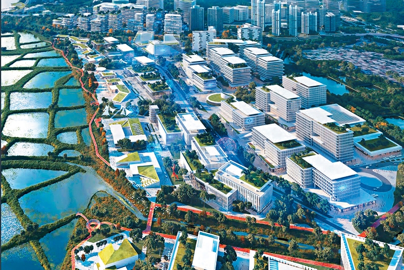 北部都会区及交椅洲人工岛是香港未来20年的重要基建。