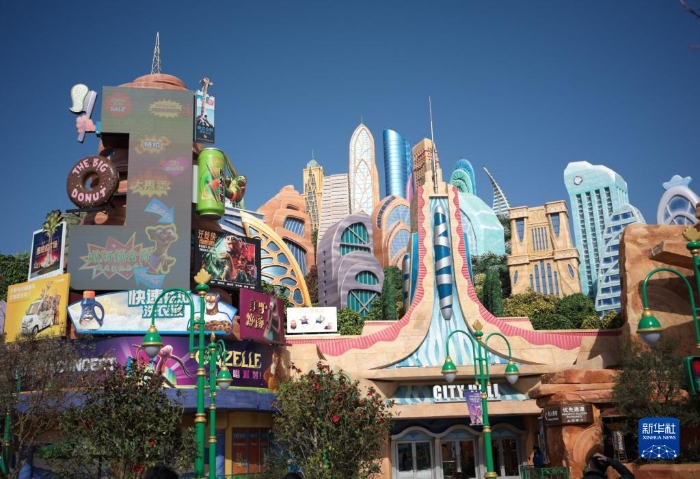 上海，全球首个“疯狂动物城”园区在上海迪士尼试运作。