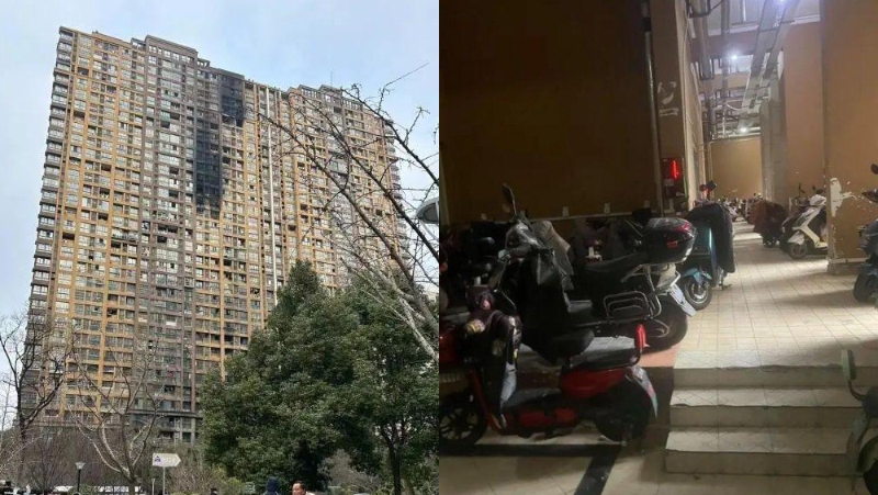 南京住宅大楼起火致15死44伤，初查指疑因电动单车起火所致。