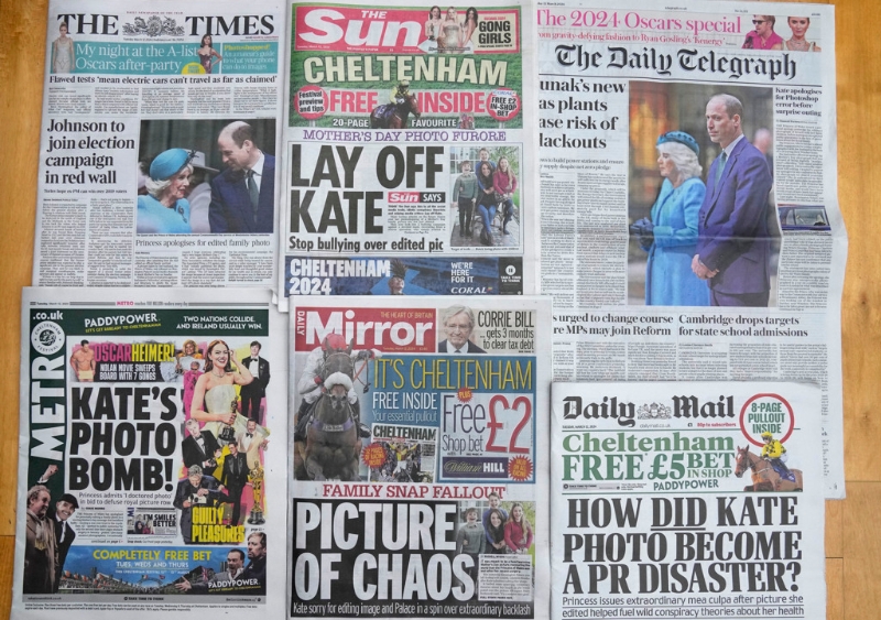 不断地炒作王室的八卦与丑闻也算得上是英国媒体独一无二的特色，连形象较佳的凯特也无法避免