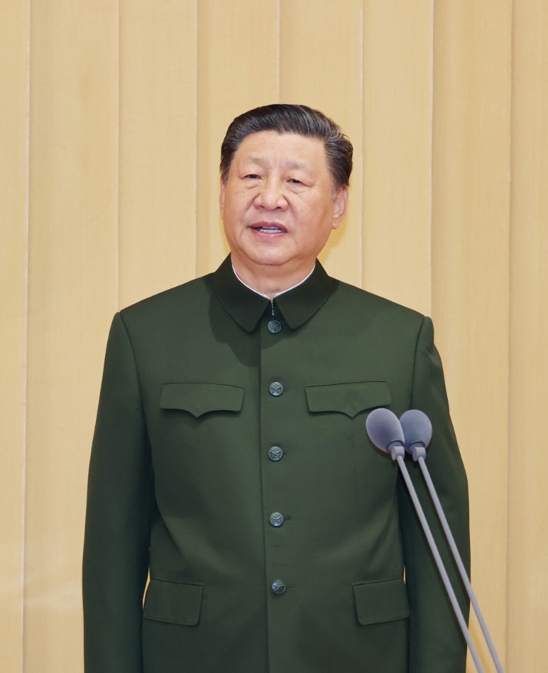 中国人民解放军信息支援部队成立大会在北京八一大楼隆重举行。