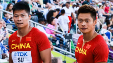 比亚运会时快0.01秒！苏炳添谢震业领衔的中国接力队在美夺冠