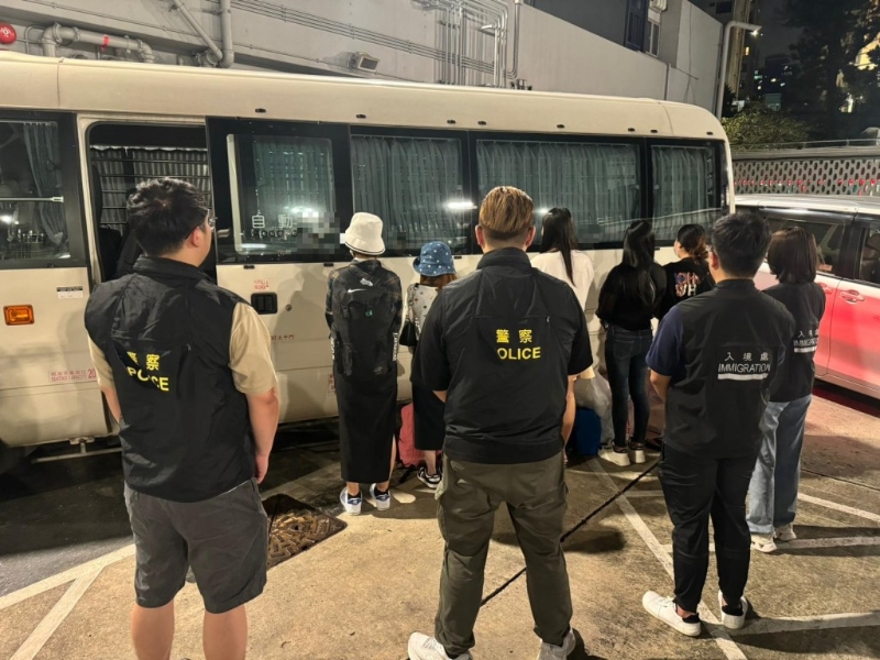 跨部门九龙城及红磡打击黑工 跨部门九龙城及红磡打击黑工