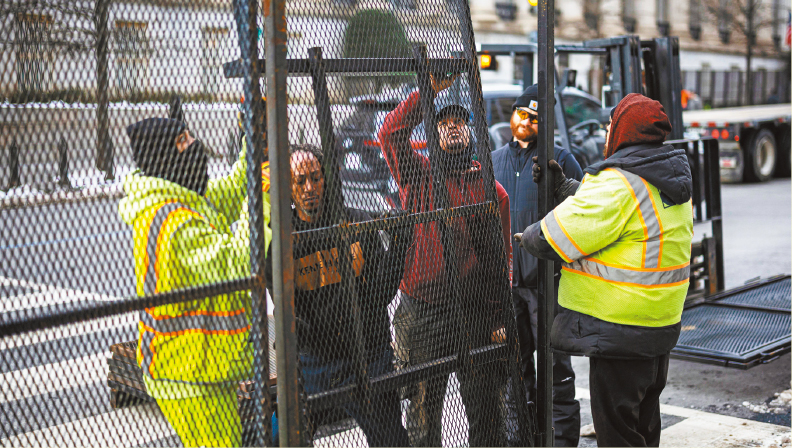 总统就职典礼安保。 总统就职典礼安保。