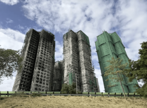 大埔宏福苑五级火 大埔宏福苑五级火