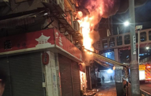 葵涌泰国菜馆职员疑煮食抢火,楼上约150名住客惶恐疏散