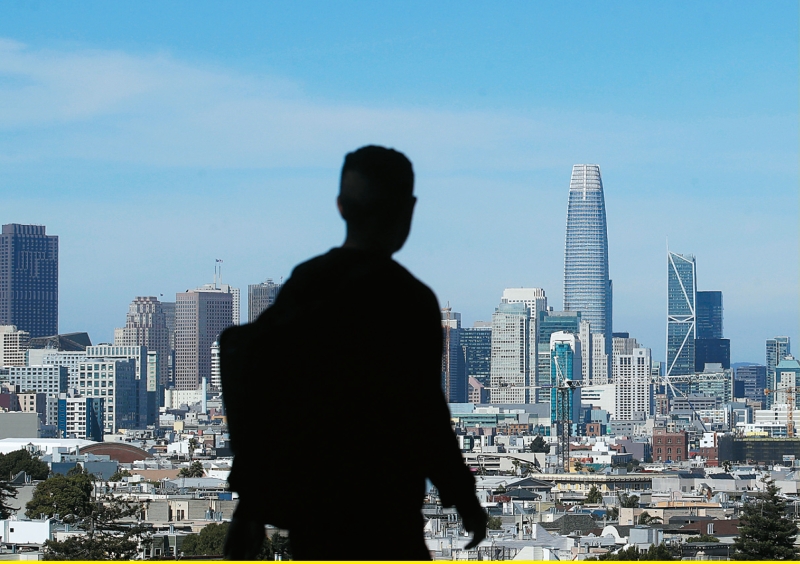 一旦经济衰退，科技业遭遇挫折，旧金山经济情况恐会比美国其他地方更差。 美联社资料图片