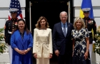 美国乌克兰两国第一夫人举行会晤