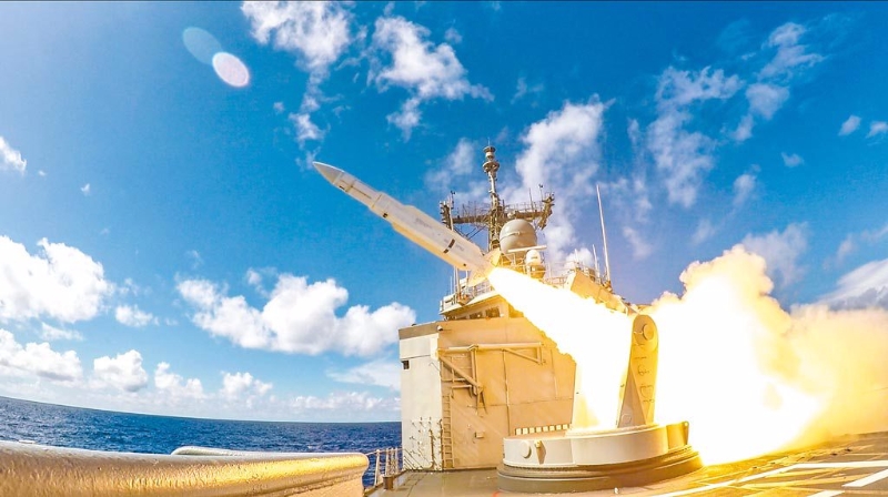 漢光演習最大兵力上場，海軍將進行標準一型飛彈射擊。(中時資料庫)