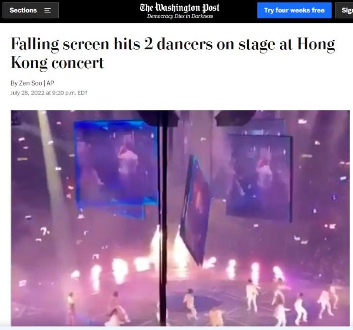 《THE Washington Post》网页报道截图。