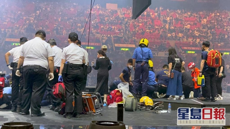 MIRROR演唱会昨晚发生严重意外。 资料图片