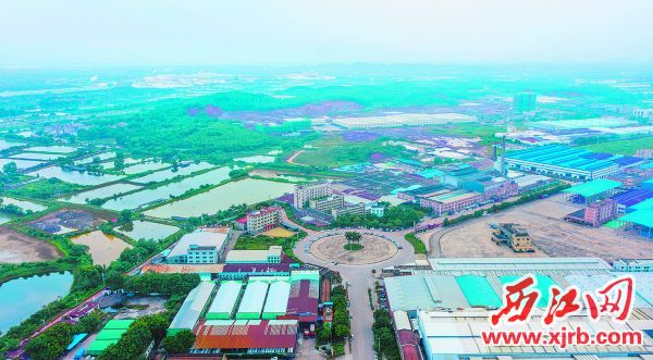 广东(肇庆)大型产业集聚区市管起步区四会市富溪工业园。 西江日报记者 梁小明 摄