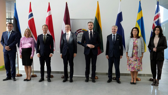 波罗的海-北欧合作（NB8）外长会议在立陶宛考纳斯市举行。 路透