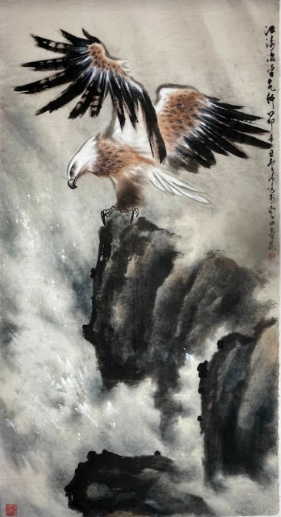 盧清遠作品《江濤激盪》