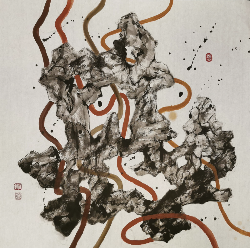 梁立人作品《石囍韻》