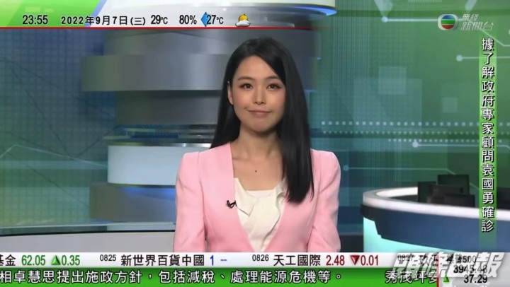 30岁新闻主播林婷婷2019年加入无线电视。