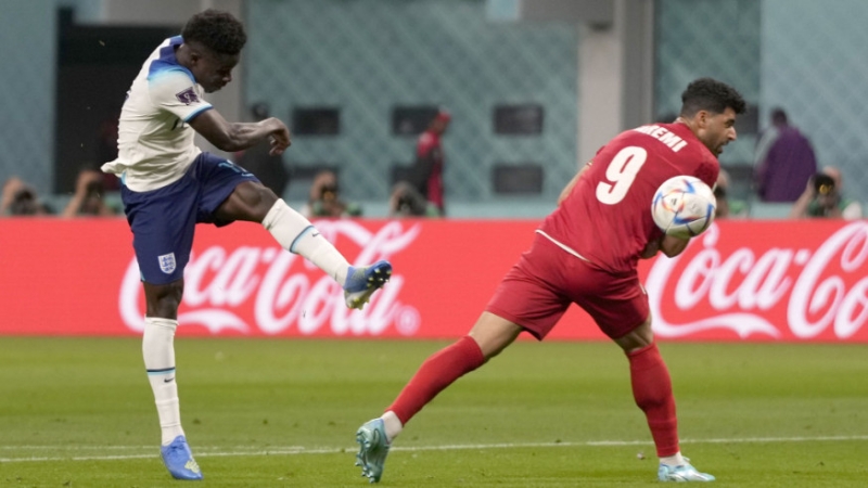 沙卡在世界盃決賽周首仗入兩粒。 AP