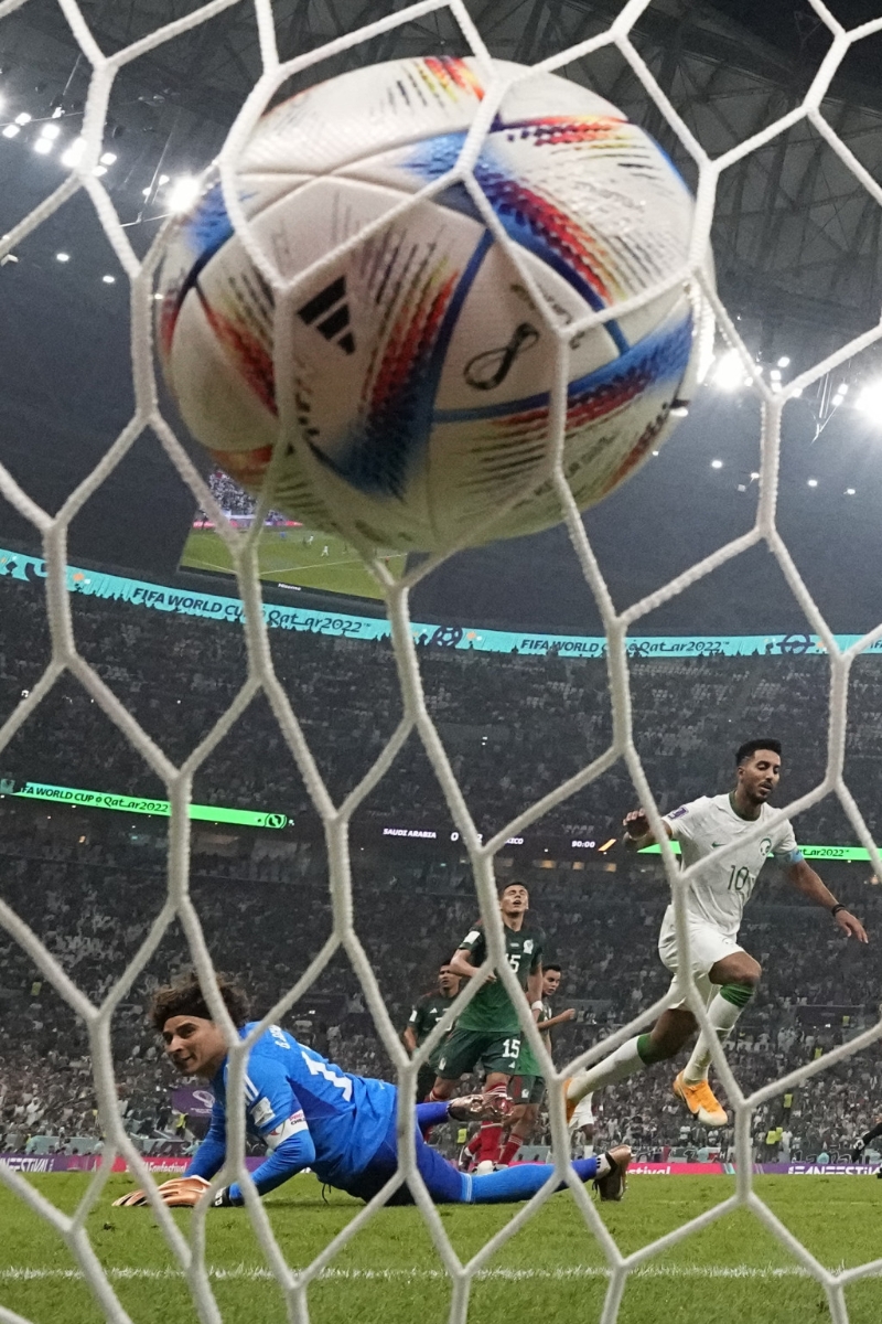 沙特補時入球粉碎墨西哥美夢。 AP