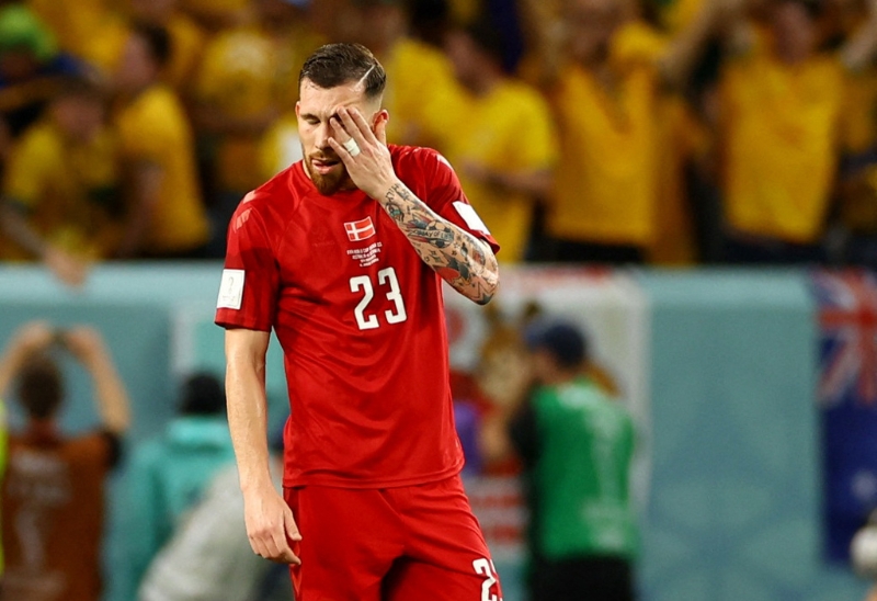 若真有丟棄紙條一事,丹麥輸球的鍋可能要由霍伊伯格來背了。(路透)