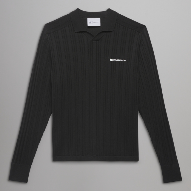 針織長袖Polo球衣/$899，採用單一純色設計，另備熒光橙及雲白色選擇。