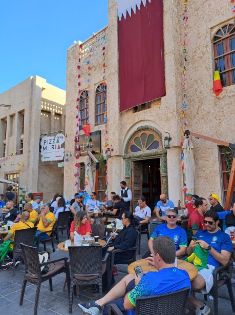 多哈傳統市集Souq Warif，吸引大批遊客前往。