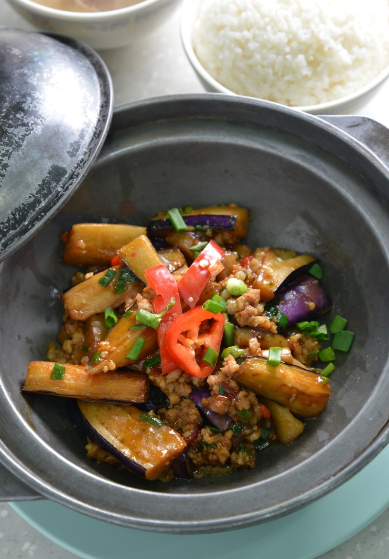 Google热搜食谱第4位鱼香茄子。