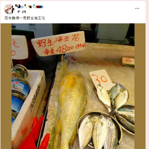 天价黄花于网上曝光后惹热议。