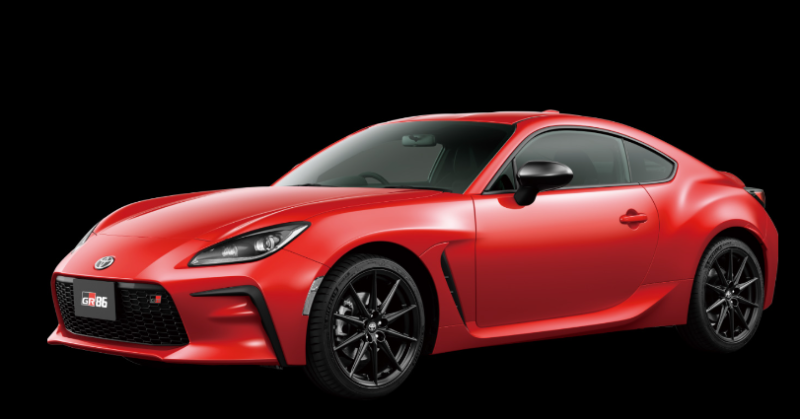 郭子豪在日本驾驶的双门跑车GR86。