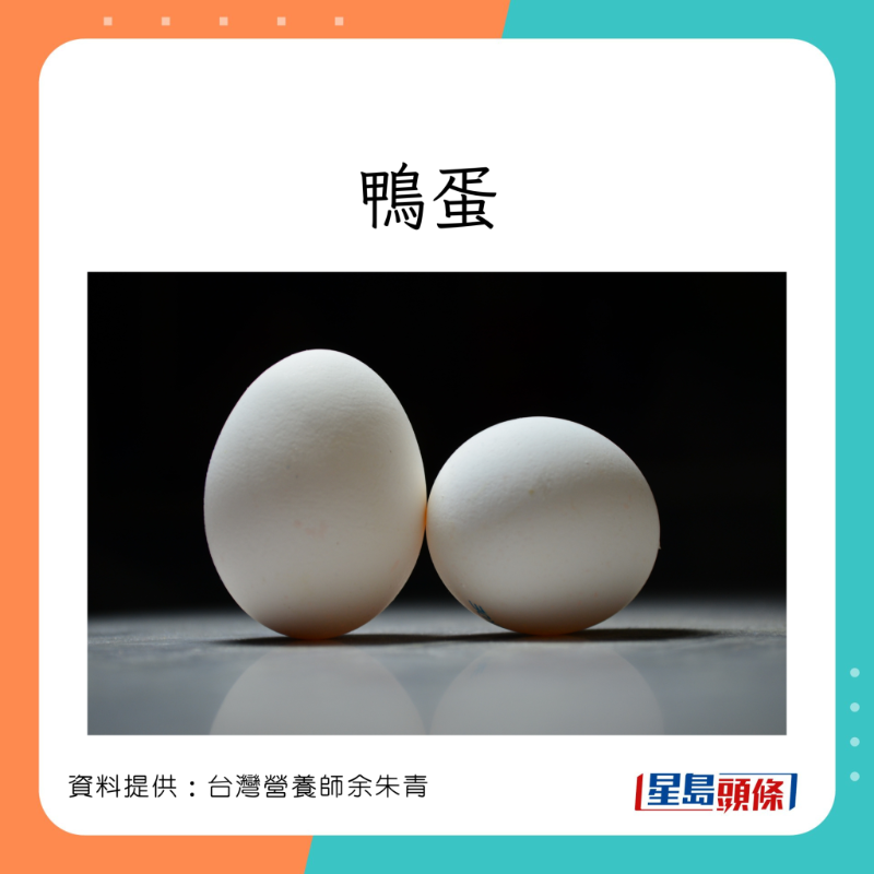 营养师余朱青讲解不同蛋的营养价值。