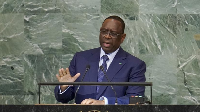 塞內加爾總統薩勒宣布由周一起，全國哀悼3天。AP資料圖