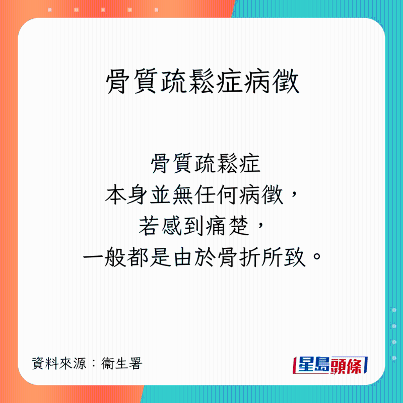骨质疏松症状