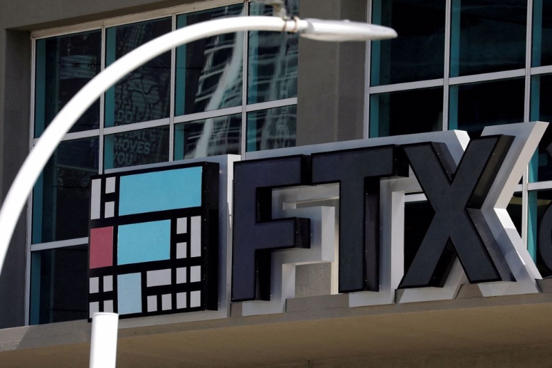 已聲請破產的加密貨幣交易平台FTX；圖為一處位於邁阿密的據點。(圖/路透社)