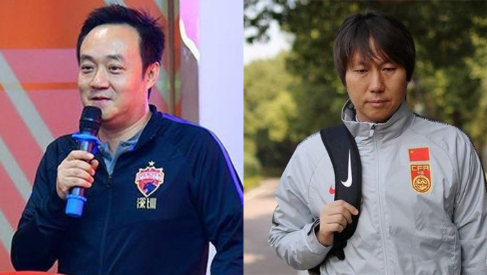 中超深圳隊總經理丁勇（左）被帶走調查，疑似與李鐵案有關。