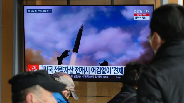 本月初南韓報導北韓導彈試射。 美聯社