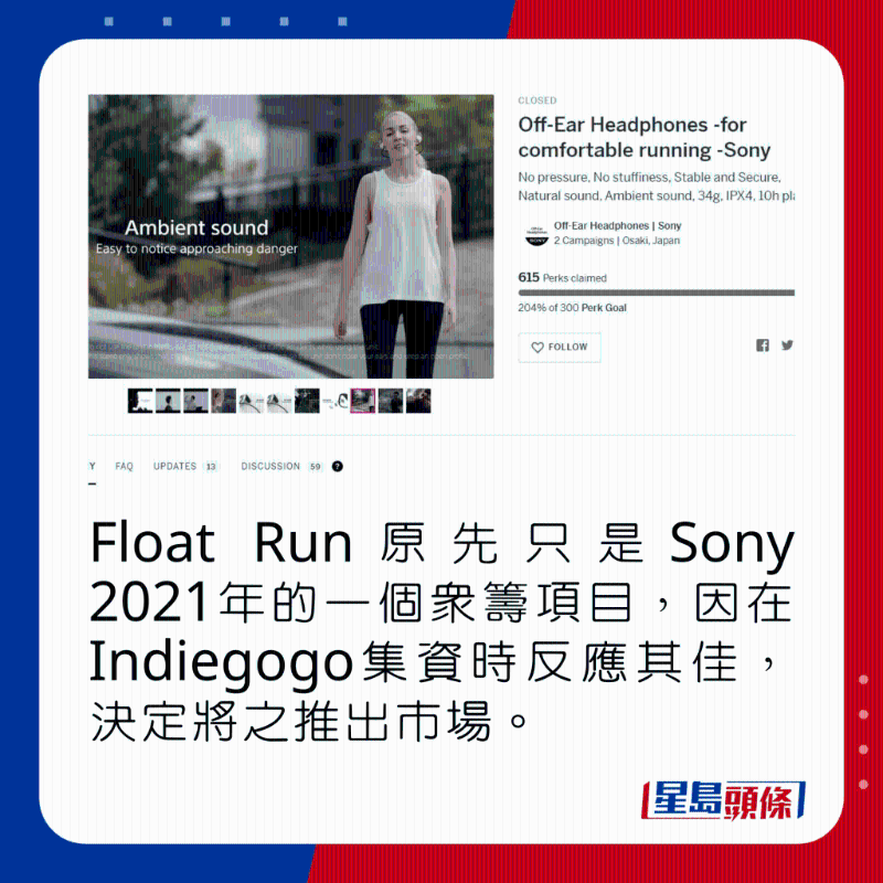 Float Run原先只是Sony 2021年的一個眾籌項目，因在Indiegogo集資時反應其佳，決定將之推出市場。