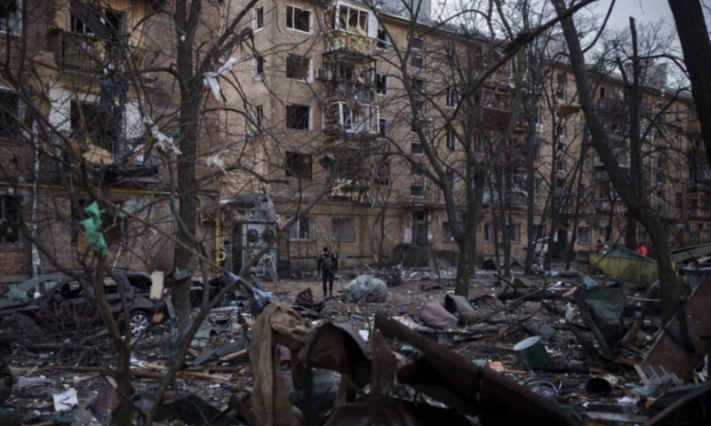 战争令乌克兰城市饱受摧残。