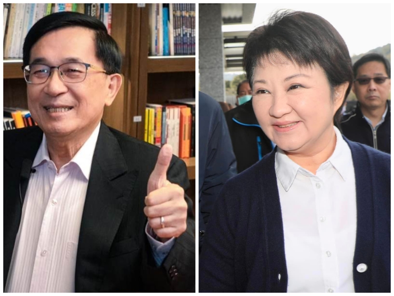 陳水扁（左）表示，有注意到盧秀燕（右）的兩個貼心舉動，並認為這是她能連任的原因。（合成圖，素材取自《新聞不芹菜》提供圖片、盧秀燕臉書）
