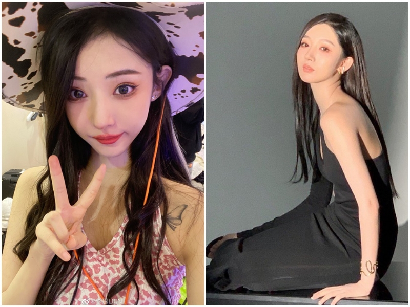 李恩（左）和都美竹曾是閨密，鬧翻後，李恩決定當吳亦凡二審的證人，試圖揭開都美竹的謊言。（圖／微博@李恩、都美竹）