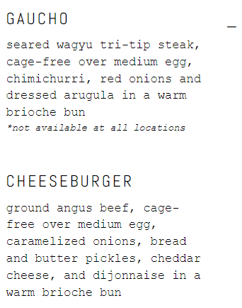 美國Eggslut餐牌——SANDWICHES