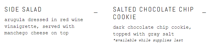 美國Eggslut餐牌——SIDES